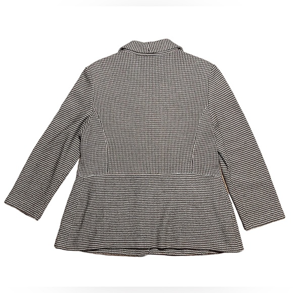 ST JOHN Wool Rayon Knit Neutral Tone Blazer Jacket PF14 GRP0 in Sz 16 - Picture 5 of 16